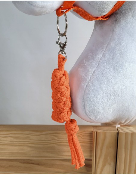 Tether for Hobby Horse made of double-twine cord - orange