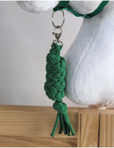 Tether for Hobby Horse made of double-twine cord - green