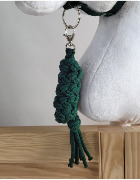 Tether for Hobby Horse made of double-twine cord - bottle green