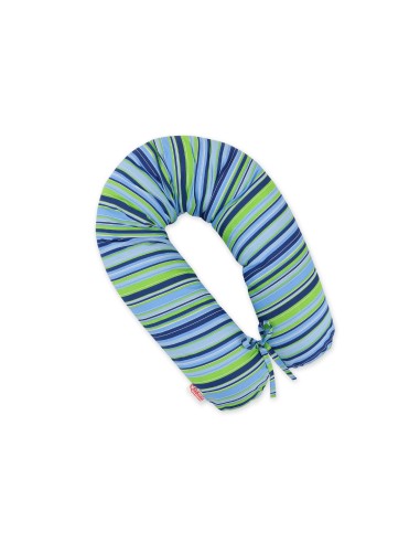 Pregnancy pillow- Longer- Dark blue strips