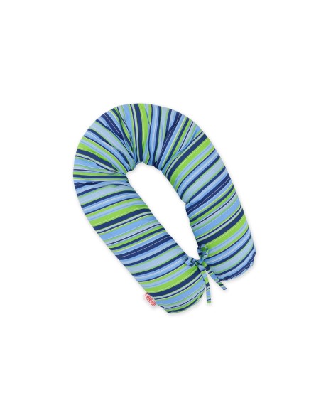 Pregnancy pillow- Longer- Dark blue strips