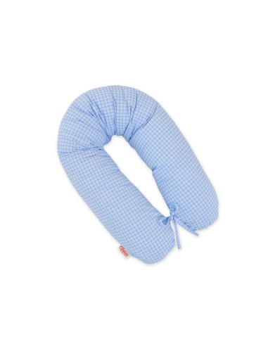 Pregnancy pillow- Longer- Blue checkered