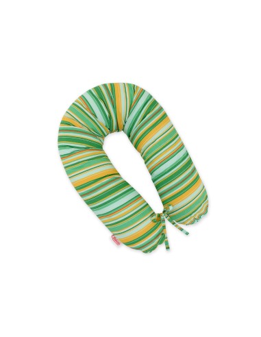 Pregnancy pillow- Green-yellow strips