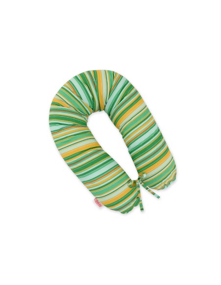 Pregnancy pillow- Green-yellow strips