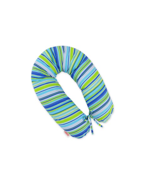 Pregnancy pillow- Blue-green strips