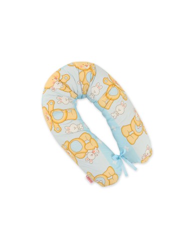 Pregnancy pillow - Longer- Cuddly teddy bear blue