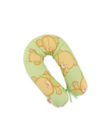 Pregnancy pillow- Longer- Cuddly teddy bear green