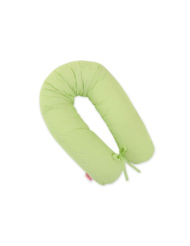 Pregnancy pillow- Longer- Green strips