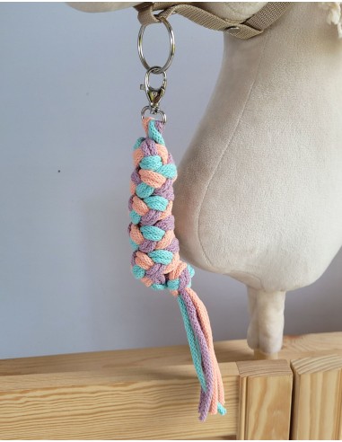 Tether for Hobby Horse made of double - mint/ lavender/ peach