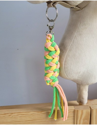 Tether for Hobby Horse made of double - light green/yellow/peach