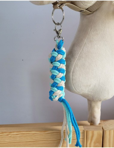 Tether for Hobby Horse made of double - mint/turquoise/light beige