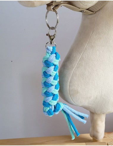 Tether for Hobby Horse made of double - blue/turquoise/mint