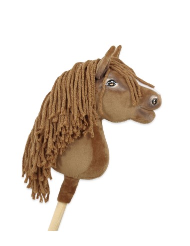 Horse on a stick Super Hobby Horse Premium - light chestnut horse A4