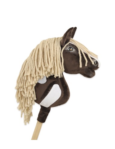 Horse on a stick Super Hobby Horse Premium - western IV dark bay horse A4