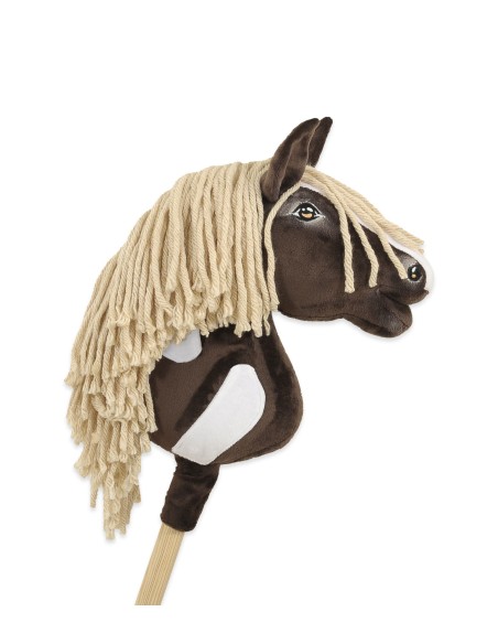 Horse on a stick Super Hobby Horse Premium - western IV dark bay horse A4