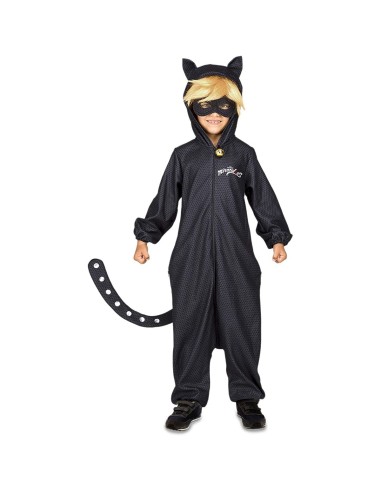 Costume per Bambini Nero 10-12 Anni Gatto