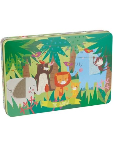 Puzzle Enfant Apli Jungle 24 Pièces 48 x 32 cm