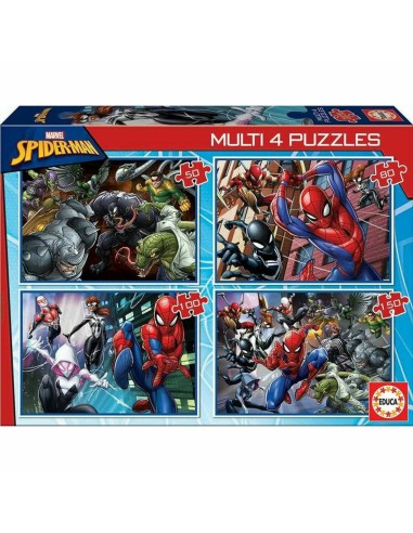 Set de 4 Puzzles Spiderman Educa 18102 380 Pièces