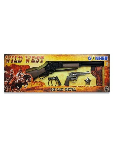 Wilder Westen Pistolen-Set Gonher 498/0 77 x 23 x 5 cm (77 x 23 x 5 cm)