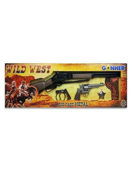 Set of Western Guns Gonher 498/0 77 x 23 x 5 cm (77 x 23 x 5 cm)