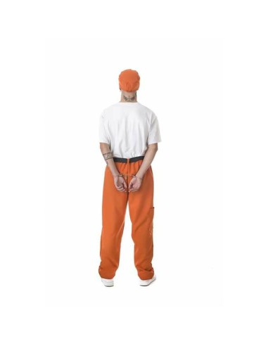 Costume for Adults Orange Male Prisoner L