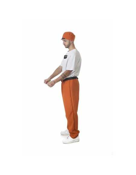 Costume for Adults Orange Male Prisoner XL