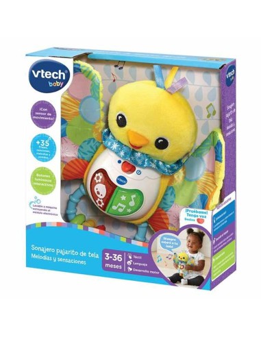 Hochet musical Vtech Baby Musique Interactif Petit Canard Lumières 20 x 21 x 6 cm