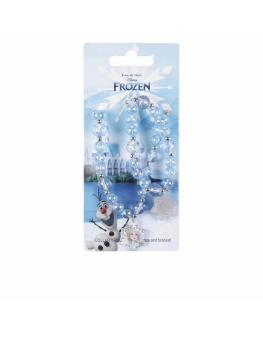 Set di Collana e Bracciali Frozen Bisuteria Disney Lote Azzurro