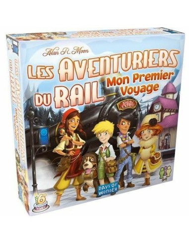 Board game Asmodee Rail Adventurers : My First Voyage (FR) Black Blue White Green