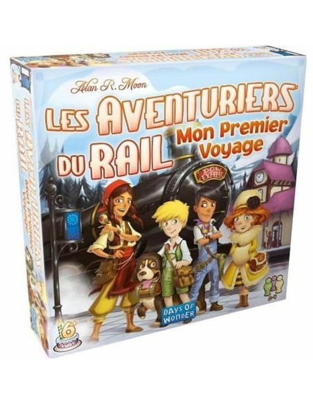 Jeu de société Asmodee Rail Adventurers : My First Voyage (FR) Noir Bleu Blanc Vert