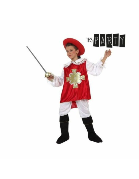 Costume for Children Th3 Party Red 5-6 Years (4 Pieces)