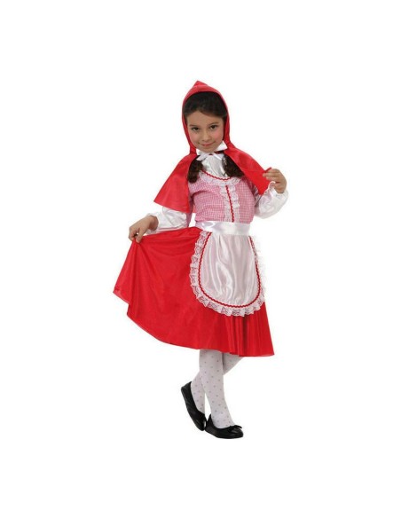 Costume per Bambini C3220 Rosso Cappuccetto Rosso Fantasia 5-6 Anni (4 Pezzi)