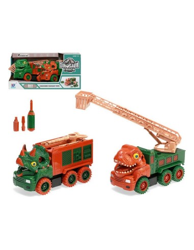 Baufahrzeuge Abschlepplastwagen Dinosaurier 31 x 16 cm