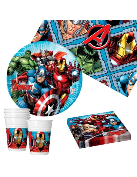 Set Articoli per feste The Avengers 37 Pezzi