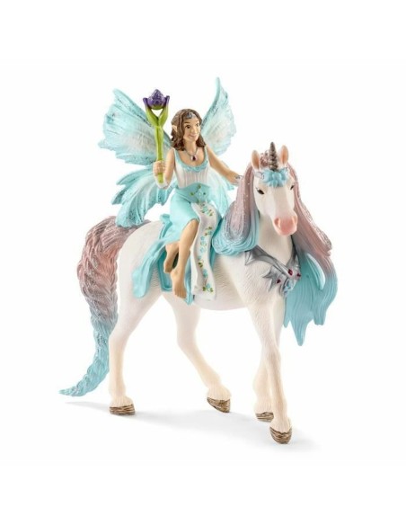 Action Figure Schleich Fée Eyela with princess unicorn Unicorn 3 Pieces