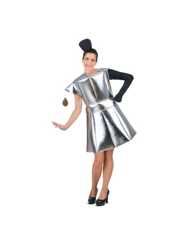 Costume for Adults My Other Me Coffee-maker Silver (4 Pieces)