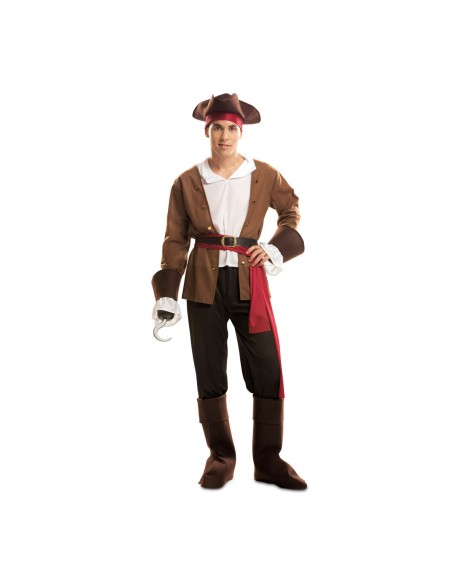 Costume for Adults My Other Me Buccaneer Brown (7 Pieces)