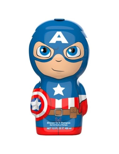 2-in-1 Gel et shampooing Air-Val Avengers Capitan America 400 ml