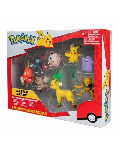 Actionfiguren Pokémon Pikachu, Sneasel, Magikarp, Abra, Rockruff, Ditto, Bayleef & Jigglypuff