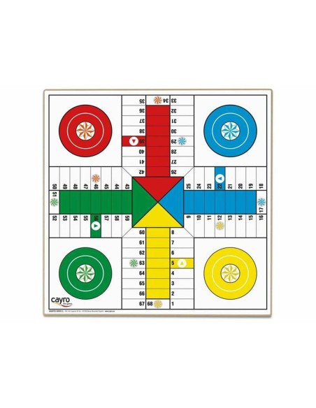 Tabellone per Parcheesi e Gioco dell'Oca Cayro 33 x 33 cm (33 x 33 cm)