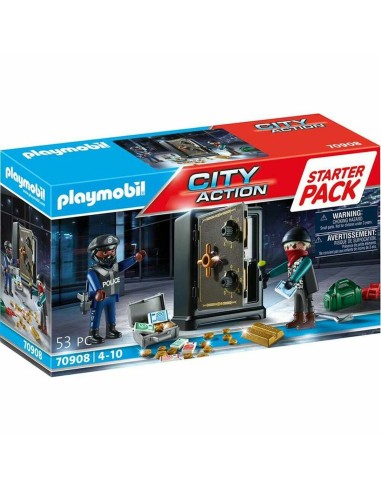 Playset Playmobil City Action Starter Pack Safe 70908