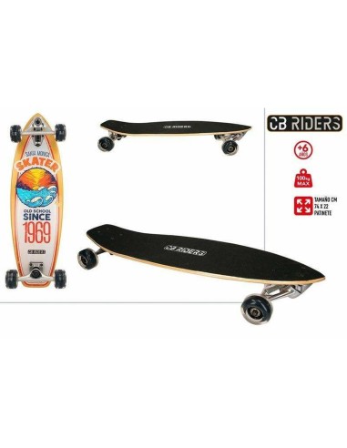 Skateboard Colorbaby Wood Orange 74 x 22 cm