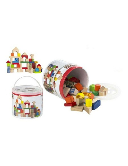 Boîte avec blocs de construction Woomax (50 pcs)