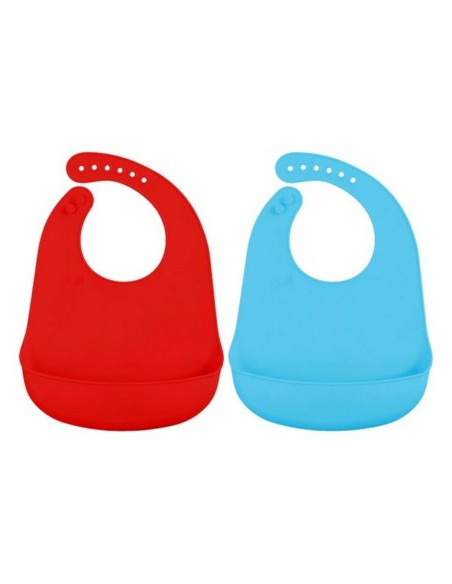 Bib Silicone Blue