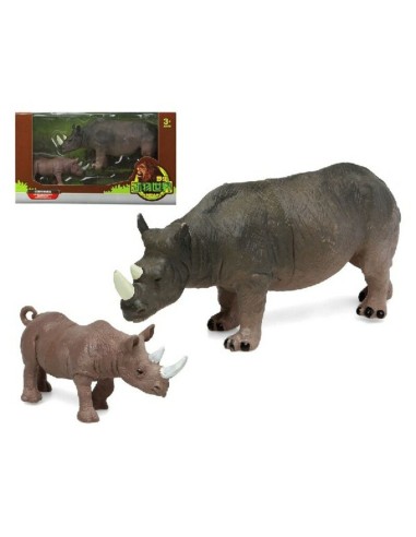 Set Animali Selvaggi Rinoceronte (2 pcs)