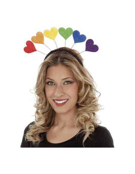 Diadema My Other Me Pride Multicolore Arcobaleno Cuori