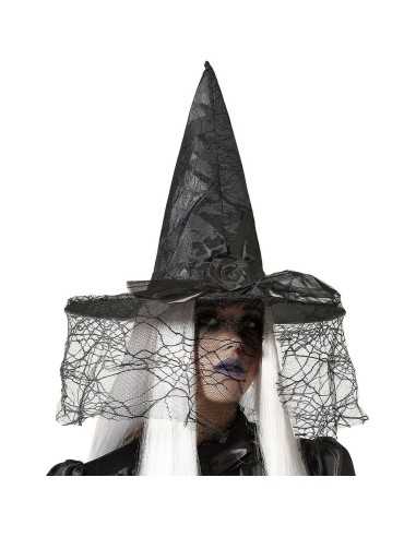 Hat Cobweb Witch Black