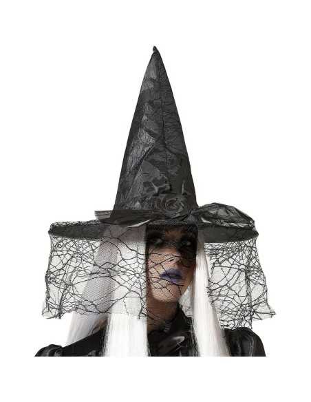 Hat Cobweb Witch Black