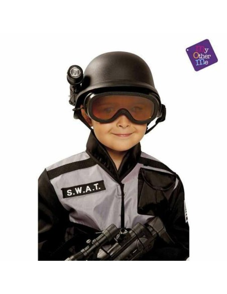 Casco per Bambini My Other Me Nero Poliziotto Swat 58 cm