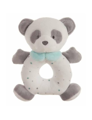 Rattle Cuddly Toy Panda bear Turquoise 20 cm